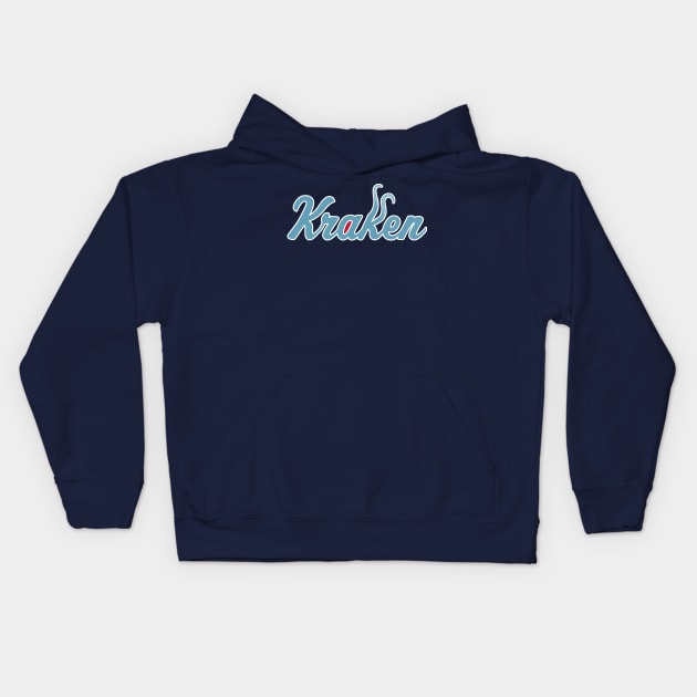 Kraken Script Kids Hoodie by twothree